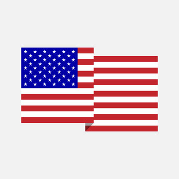Flat American Flag