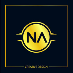 Initial Letter NA Logo Template Design