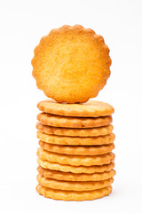 Biscuits au beurre empilés