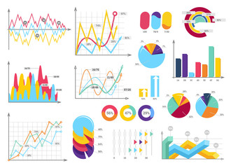 Set elements of infographics. Info bars, graphycs.