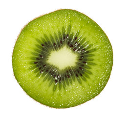 kiwi slice fruit isolated on white background
