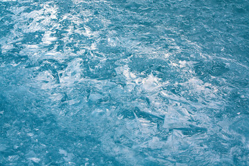 ice surface background, frozen water texture