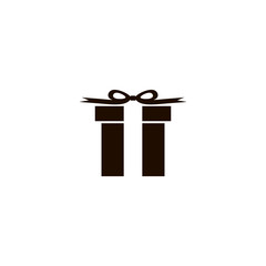 Gift icon. flat design