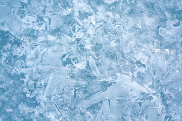 Obraz premium ice surface background, frozen water texture