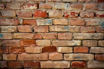 colorful brickwork, brick wall texture, design element