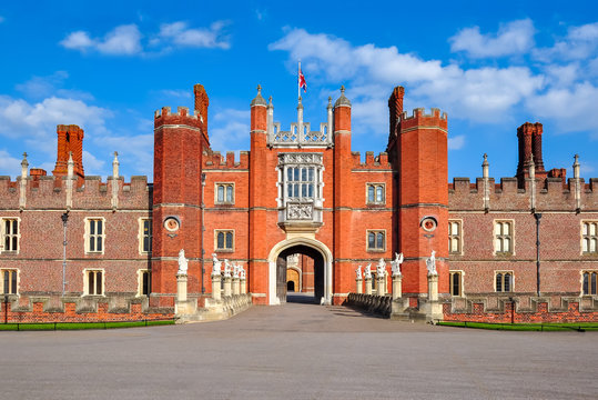 Hampton Court Palace in Richmond, London, UK