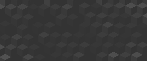 Background texture with gray geometric cubes - perfect for business or technology banner