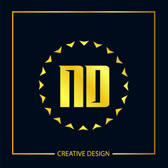Initial Letter ND Logo Template Design