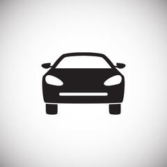 Obraz premium Car on white background icon