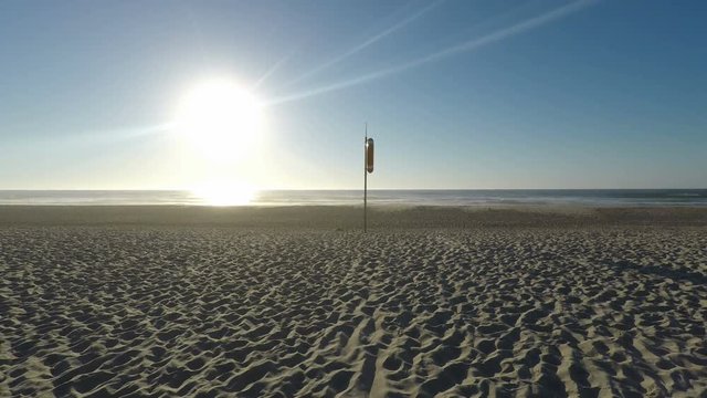afternoon at sand dunes of sao jacinto beach in portugal