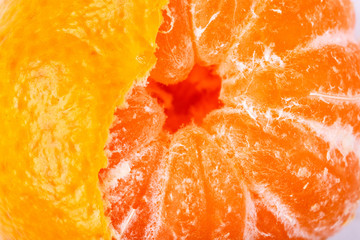 Ripe juicy tangerine.