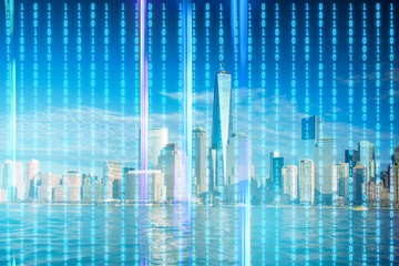 Concept of modern digital city and innovation