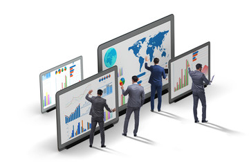 Concept of business charts and finance visualisation