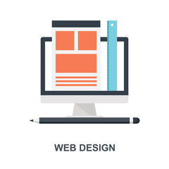 Web Design icon concept