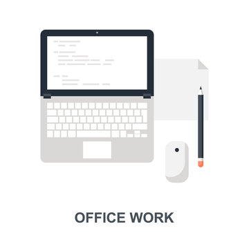 Office Work icon concept