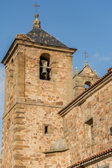 The church of San Vicente in Manganeses de la Polvorosa in Zamora, baroque church of the 18th...