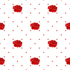 seamless pattern with roses