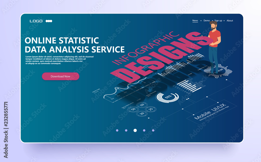  man work and interact with graphs. business, workflow management. online statistics and data analyti