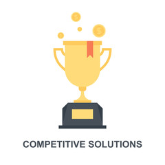 Competitive Solutions icon concept