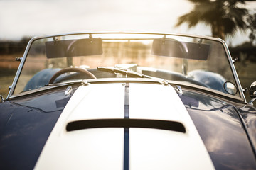 Beautiful classic vintage sport car