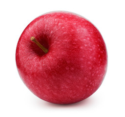 Fresh red apple fruit isolated on the white background with clipping path. One of the best isolated apples that you have seen.