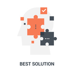 best solution icon concept