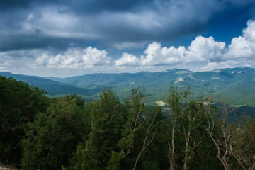 view of mountains