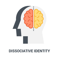dissociative identity icon concept