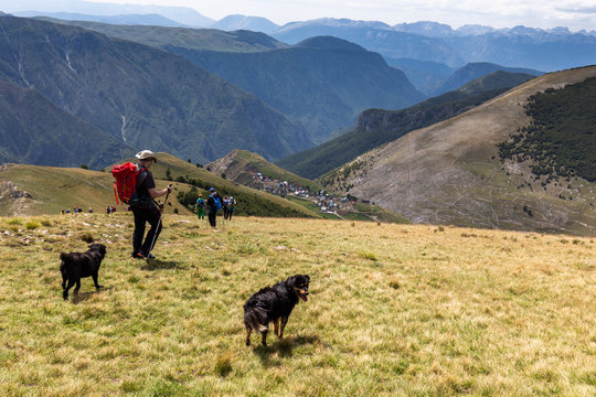 Hiking towards Lukomir on Bjelasnica mountain
