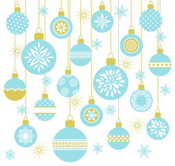 895_Set of vector christmas baubles