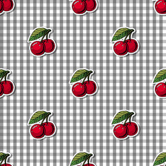 seamless pattern with cherry