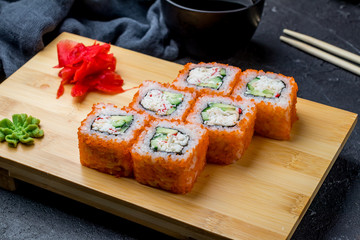 California roll with crab