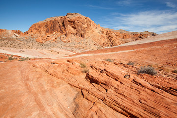 Red rock formation in Valley Of Fire National Park