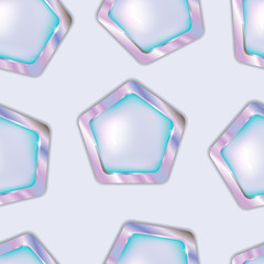 scattered pentagonal jewelry