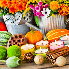 Dekoration im Herbst
