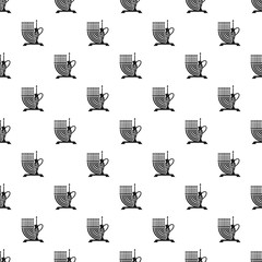 High candle pitcher pattern seamless vector repeat for any web design