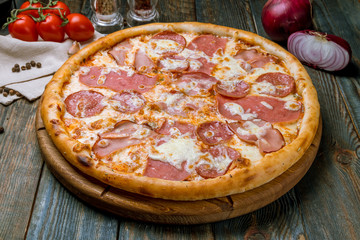 Italian meat pizza
