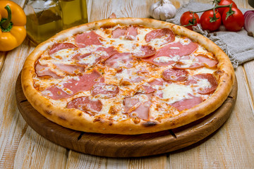 Italian meat pizza