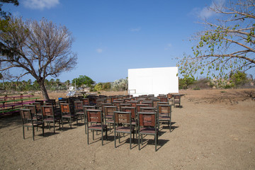 Freiluft-Kino (Kino in der Steppe)