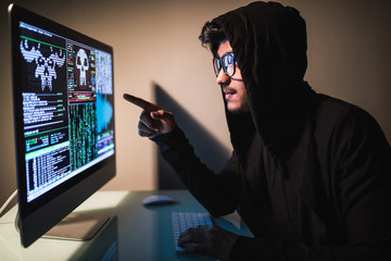 Hooded indian Hacker Successfully Attacks Global Infrastructure Servers with Virus.