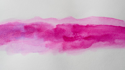 purple watercolor stain strip hand drawn.