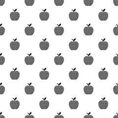 Nano apple pattern vector seamless repeating for any web design