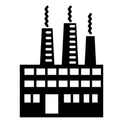 Eco factory icon. Simple illustration of eco factory vector icon for web design isolated on white background