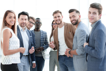Fototapeta premium group of successful young employees