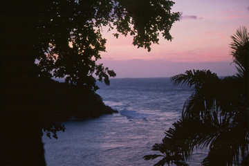 Jamaica, sunset beach.