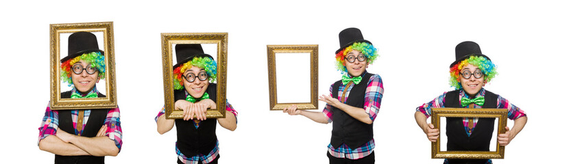 Fototapeta premium Clown isolated on the white background