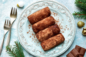 Traditional russian chocolate cake 