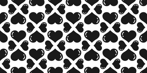 heart Seamless pattern valentine vector isolated love icon wallpaper tile background