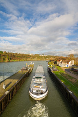 Naklejka premium péniche