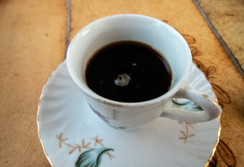 black coffee in a cup